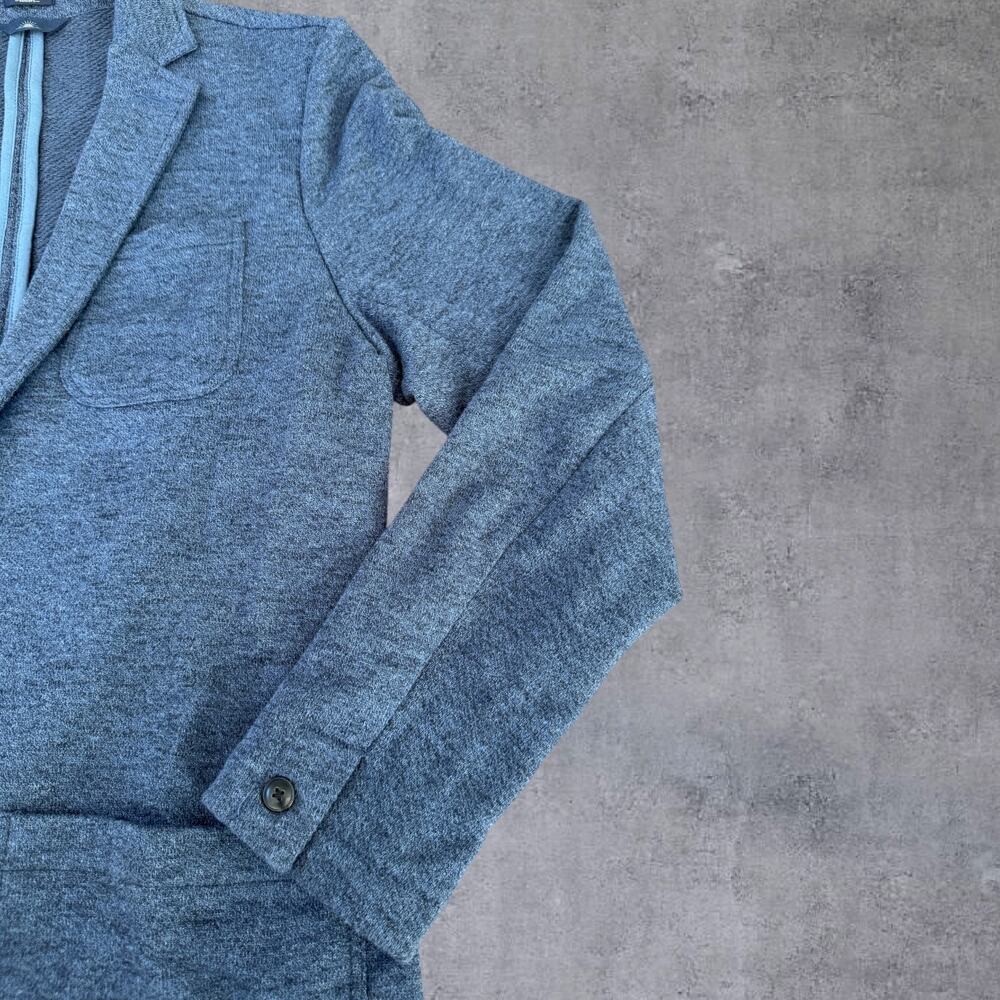 Faherty Reserve The Inlet Blazer Men’s Med Navy Organic Cotton Knit Sport Coat - Picture 5 of 16